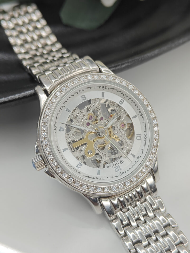Skeleton Silver Watch
