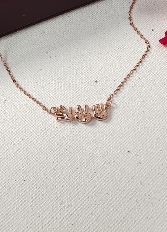 The Rock, Paper, Scissors Necklace