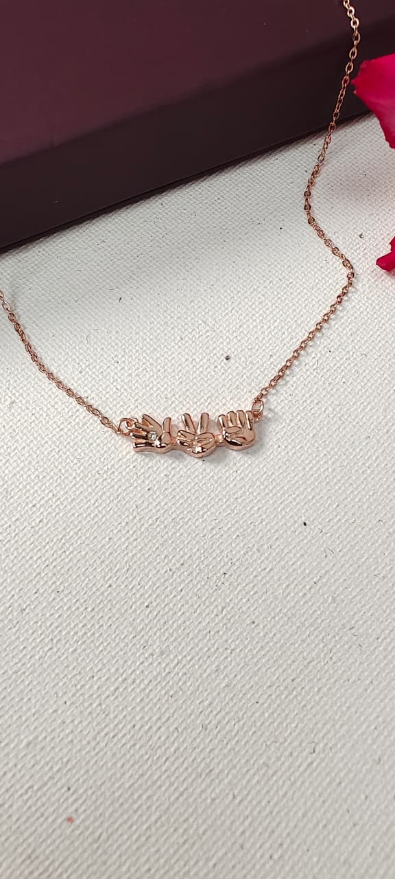 The Rock, Paper, Scissors Necklace