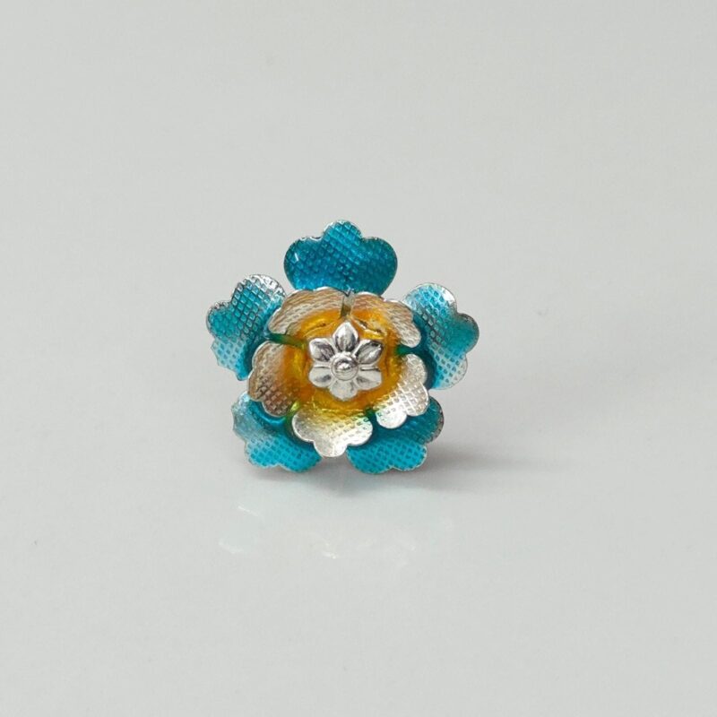 Celestial Bloom Silver Puja Flower