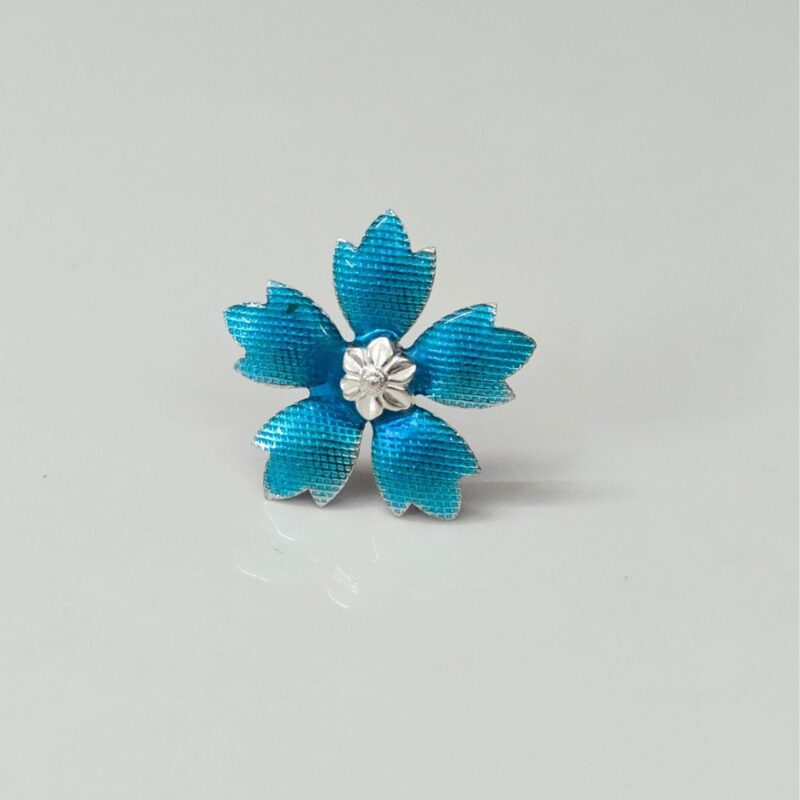 Eternal Blossom Silver Puja Flower