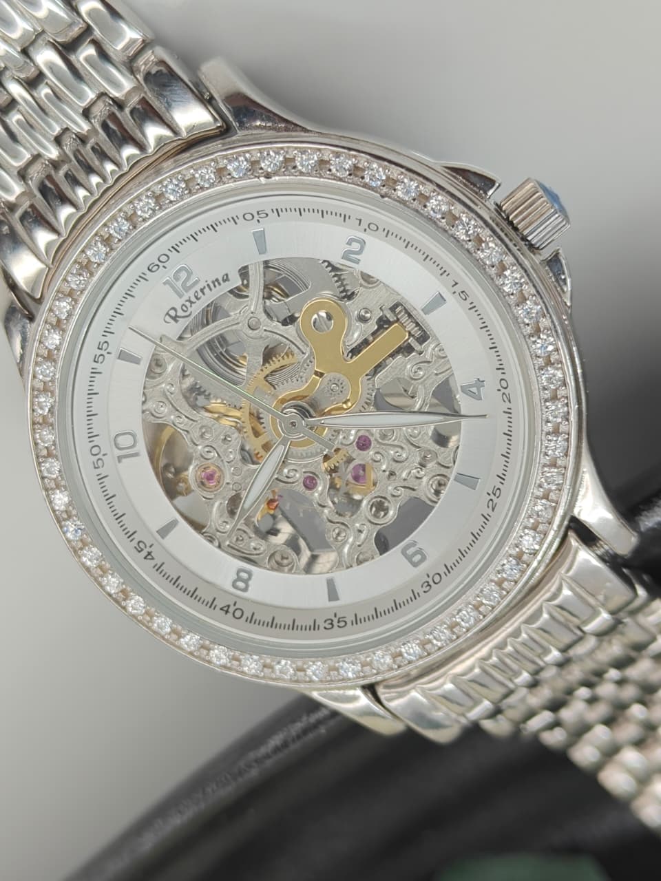 Skeleton Silver Watch