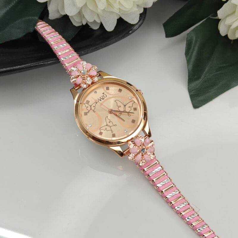 Floral Rose Gold Watch