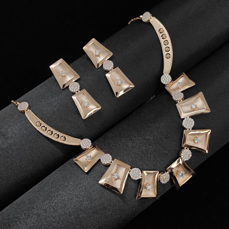 Prism Glow 925 Silver Necklace Set