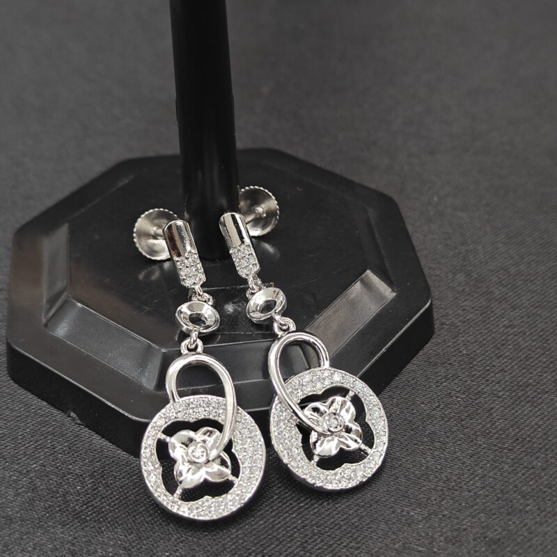 Radiant Bloom 925 Silver Earrings