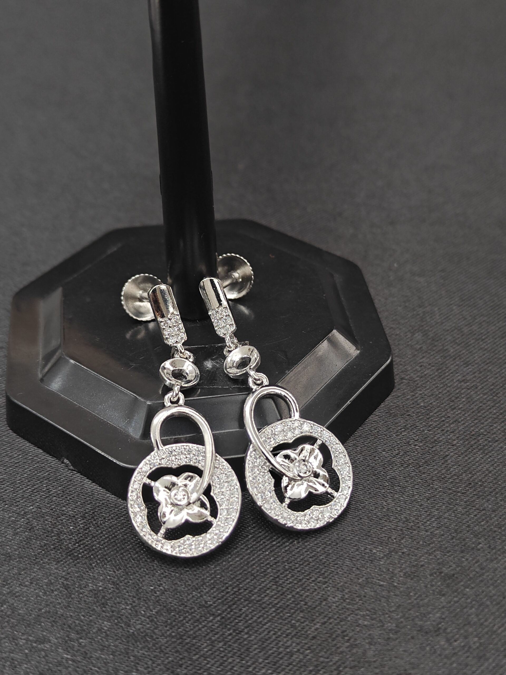 Radiant Bloom 925 Silver Earrings