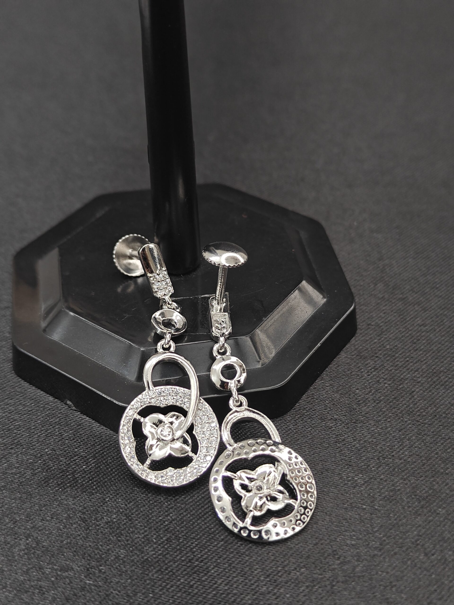 Radiant Bloom 925 Silver Earrings