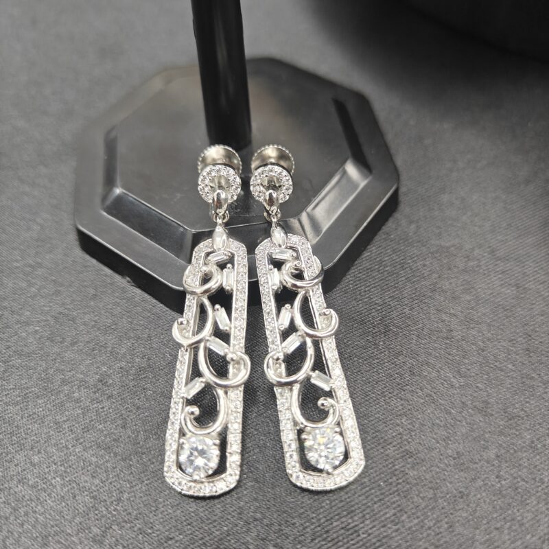 Regal Charm 925 Silver Earrings