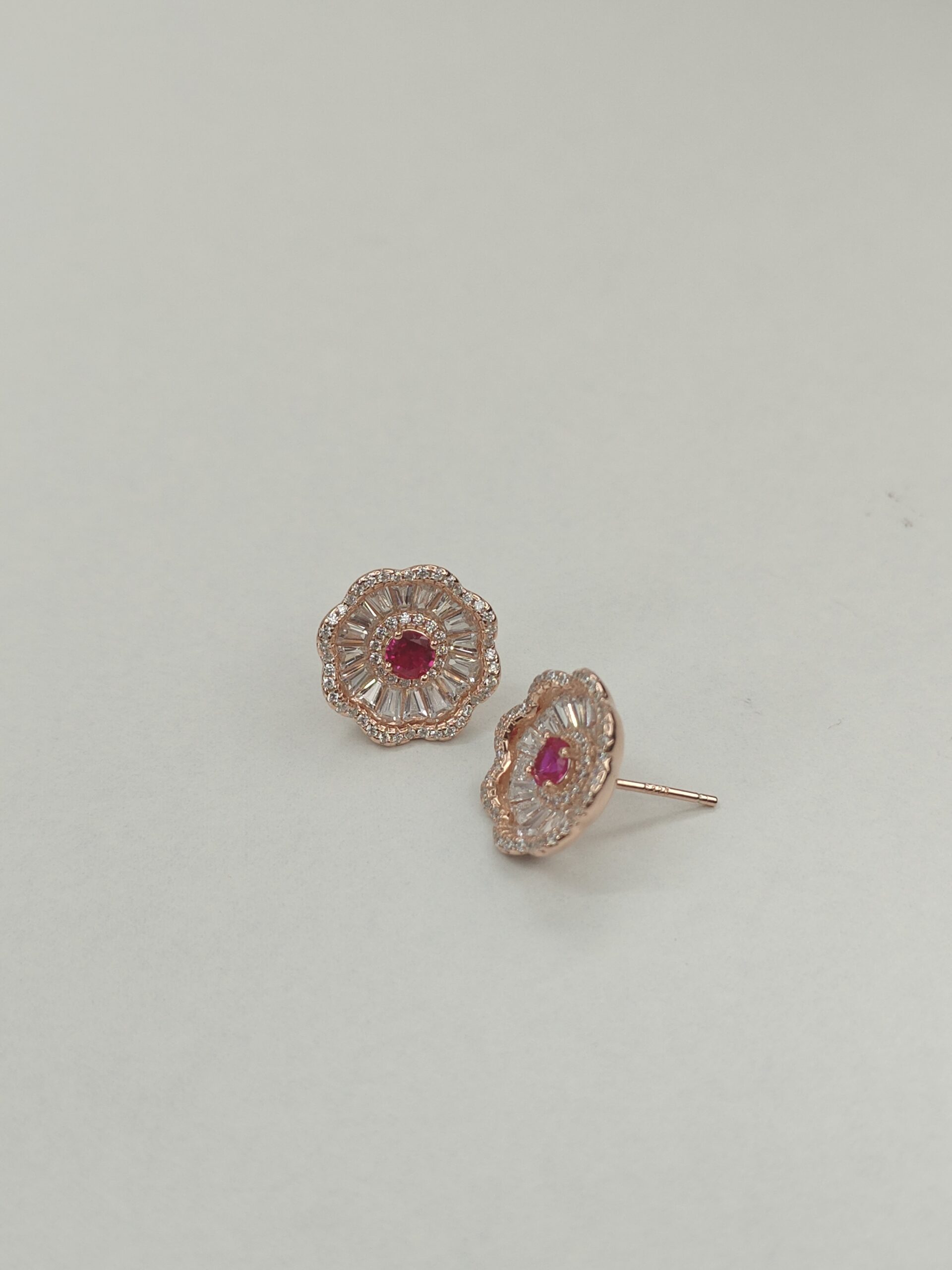 Ruby Blossom Earrings