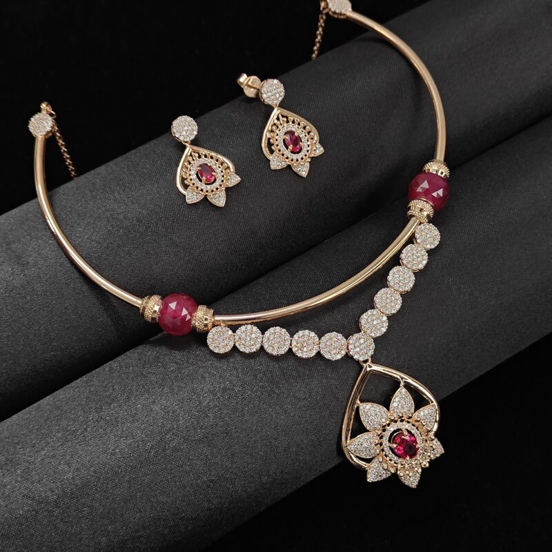 Ruby Radiance Necklace Set