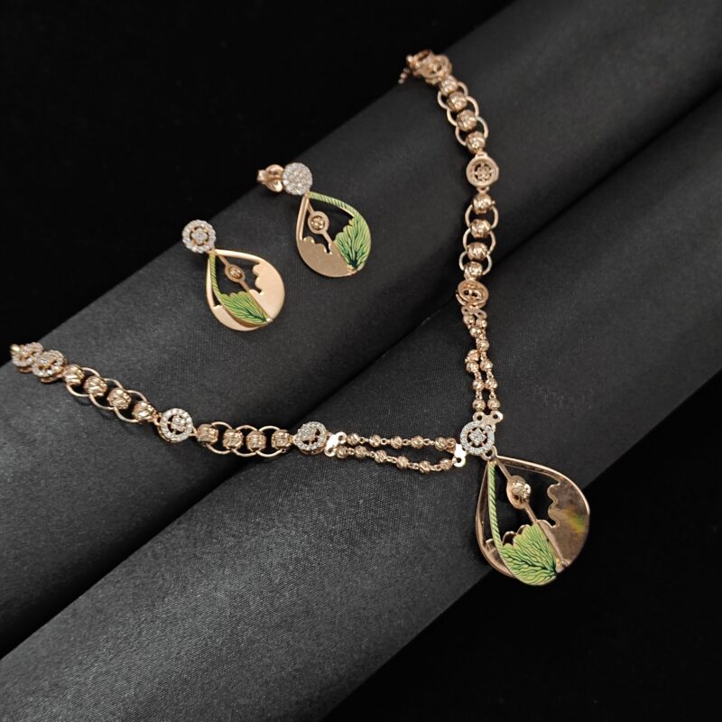 Designer 925 Silver Necklace Set