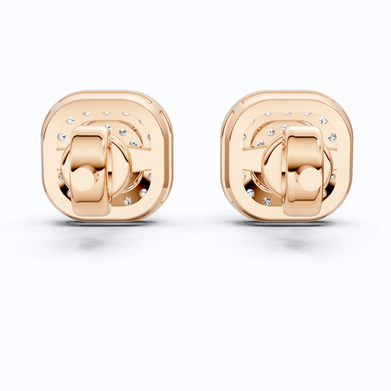 Vintage Cushion Halo Double Layer Cluster Wedding Earrings