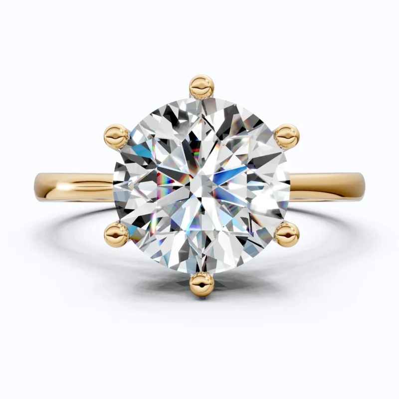 Sparkling Hidden Halo Solitaire Engagement Ring