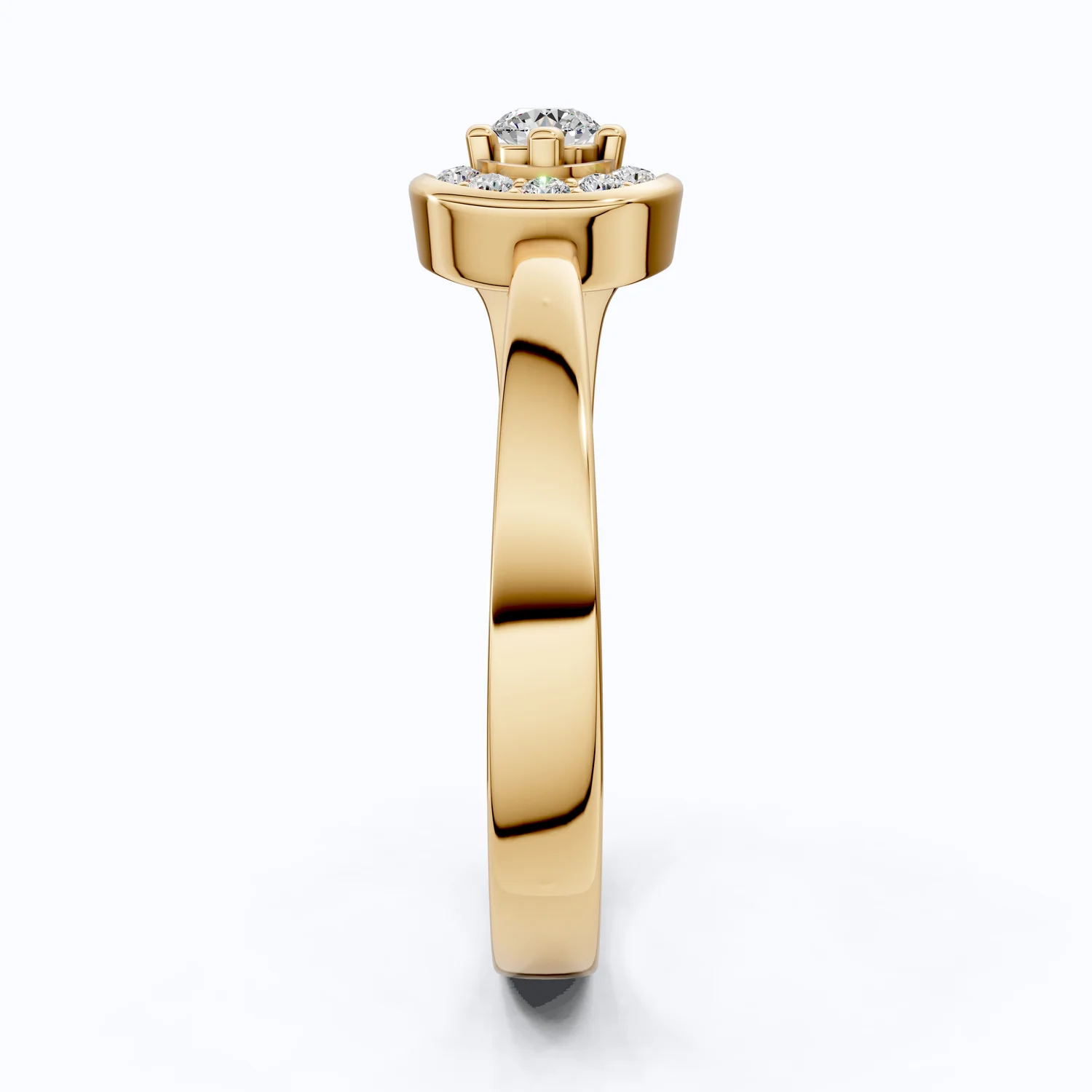 Halo Solitaire Wedding Ring